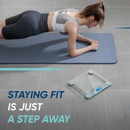 Smart Scale for Body Weight and Fat, BMI, FSA Eligible, Black
