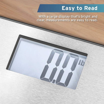 Smart Scale for Body Weight and Fat, BMI, FSA Eligible, Black