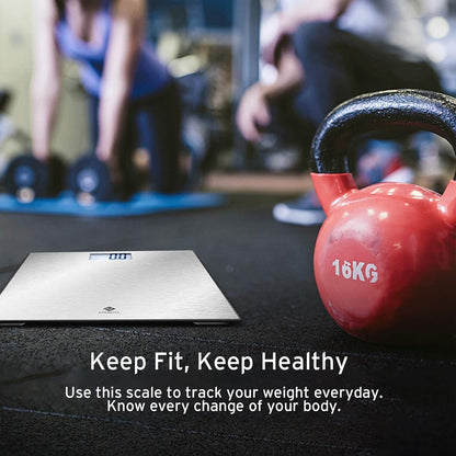 Smart Scale for Body Weight and Fat, BMI, FSA Eligible, Black