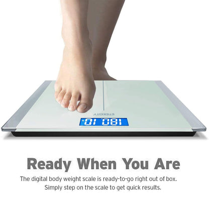 Smart Scale for Body Weight and Fat, BMI, FSA Eligible, Black