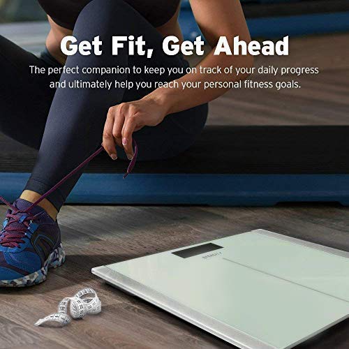 Smart Scale for Body Weight and Fat, BMI, FSA Eligible, Black