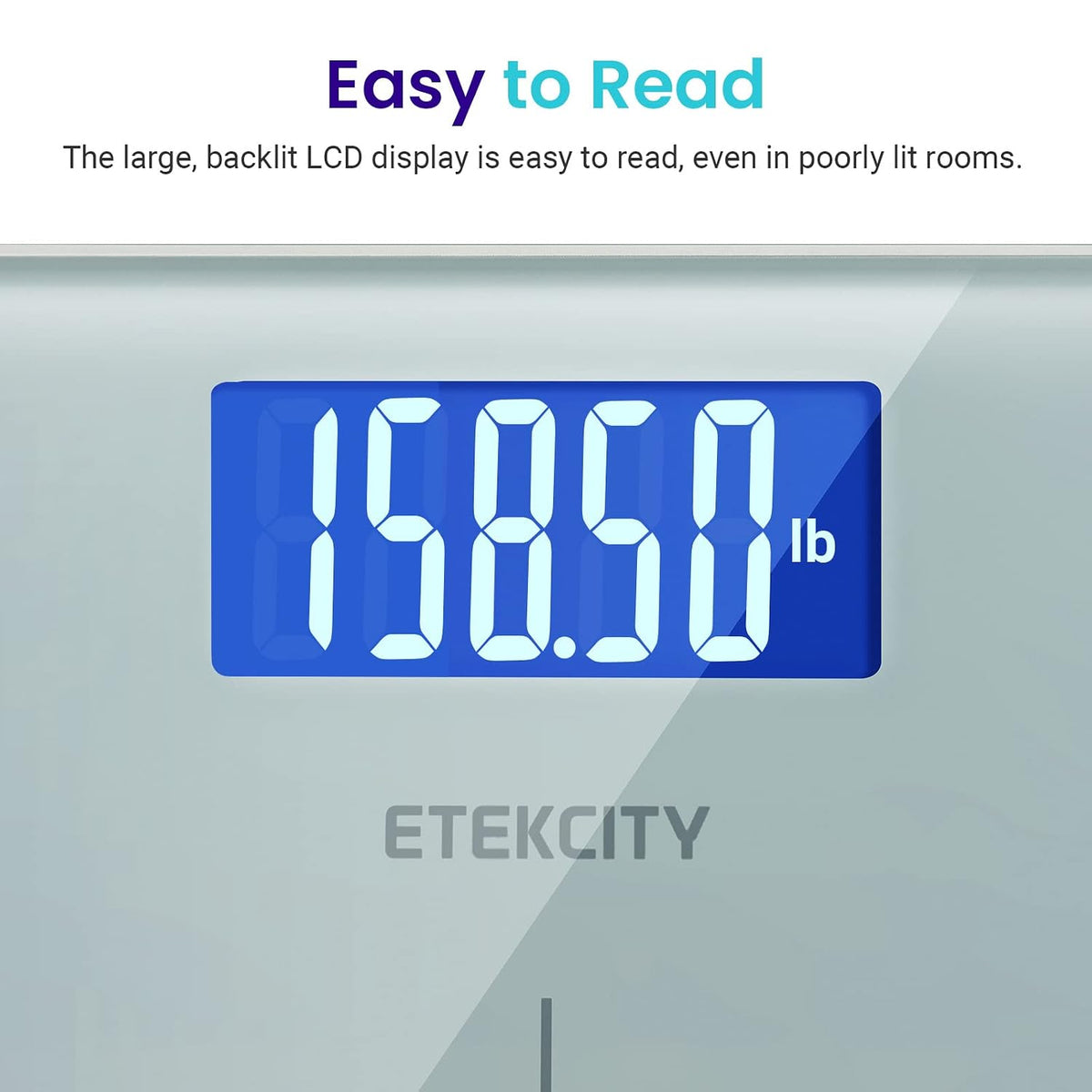 Smart Scale for Body Weight and Fat, BMI, FSA Eligible, Black