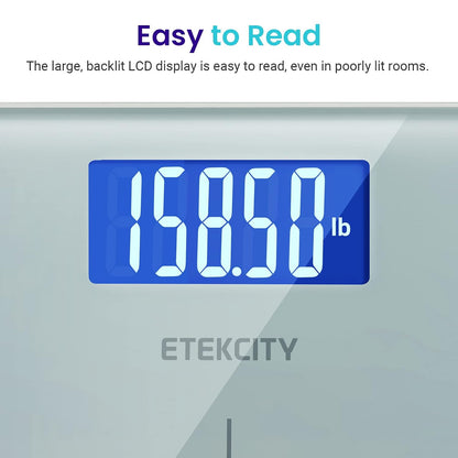 Smart Scale for Body Weight and Fat, BMI, FSA Eligible, Black