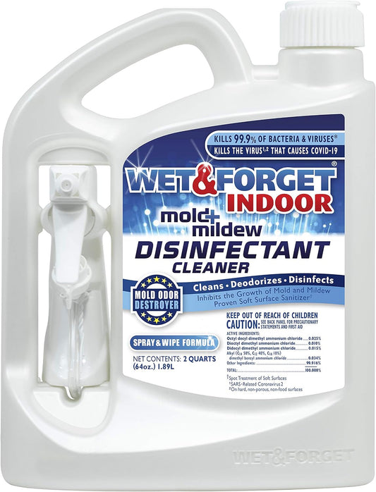 Indoor Mold & Mildew Disinfectant Cleaner, 64 Fl Oz