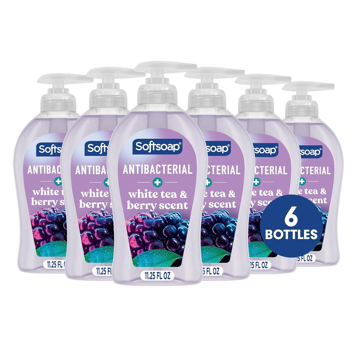 Softsoap Antibacterial Hand Soap, White Tea & Berry, 11.25 fl oz