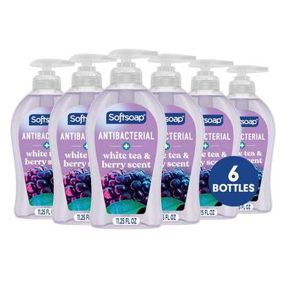 Softsoap Antibacterial Hand Soap, White Tea & Berry, 11.25 fl oz