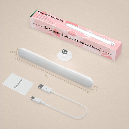 Rechargeable Vanity Lights for Mirror, Wireless LED Stick On Light