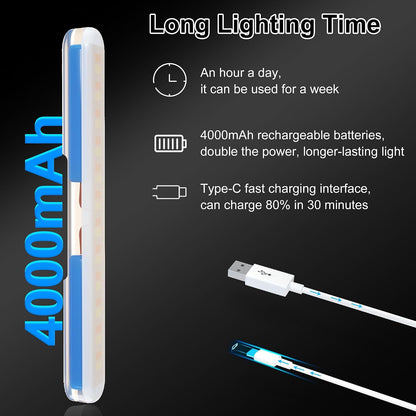 Rechargeable Vanity Lights for Mirror, Wireless LED Stick On Light