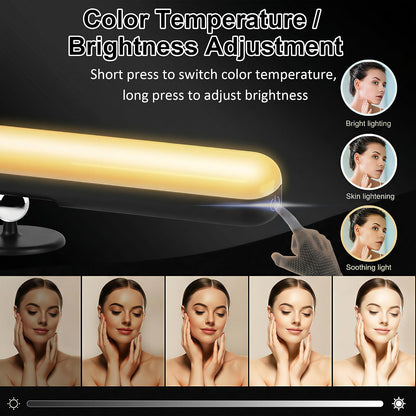 Rechargeable Vanity Lights for Mirror, Wireless LED Stick On Light