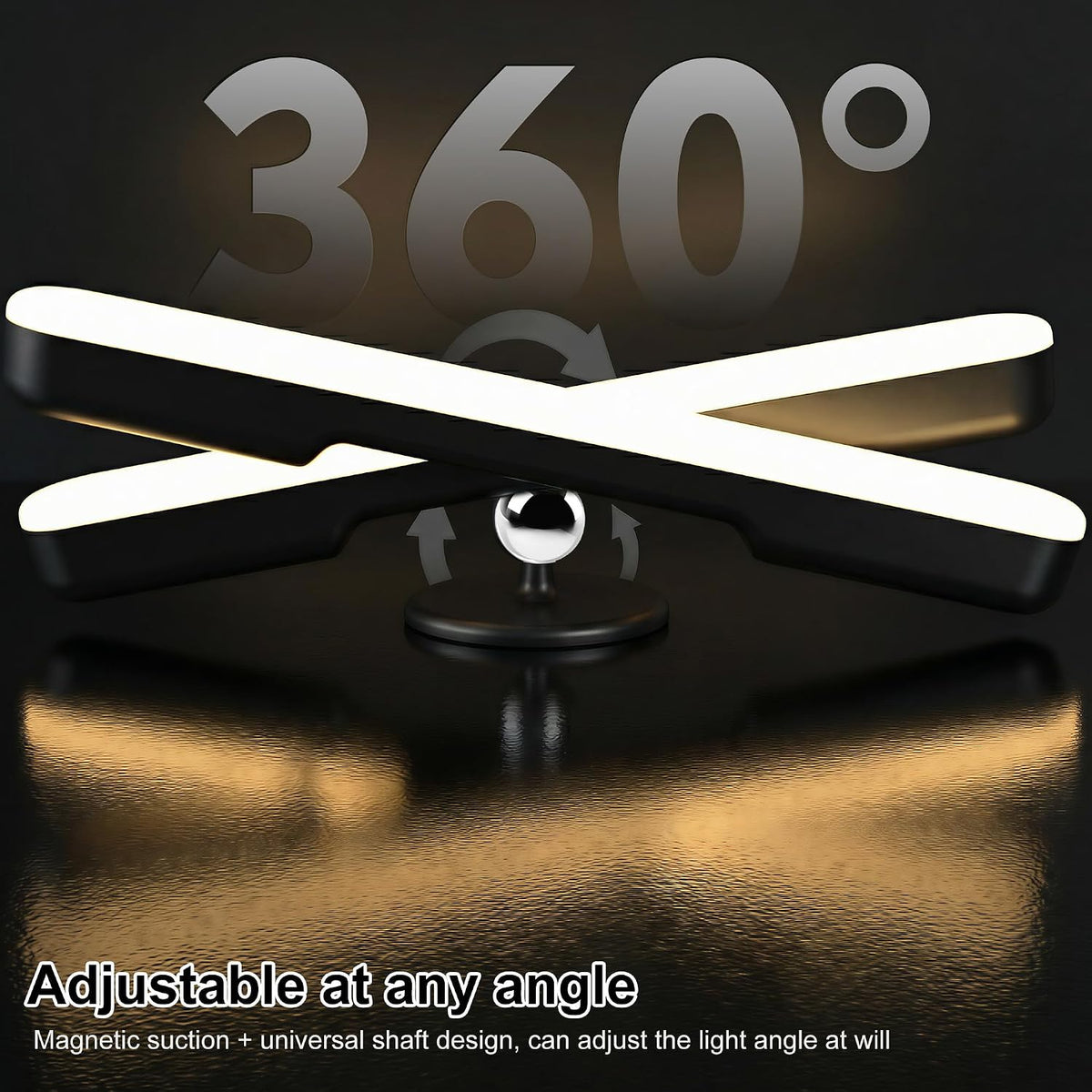 Rechargeable Vanity Lights for Mirror, Wireless LED Stick On Light