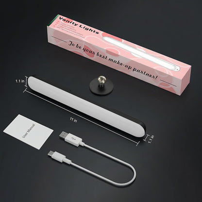 Rechargeable Vanity Lights for Mirror, Wireless LED Stick On Light