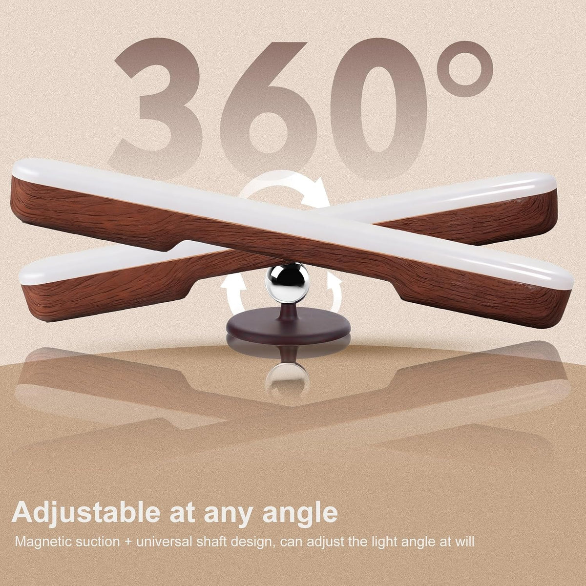 Rechargeable Vanity Lights for Mirror, Wireless LED Stick On Light