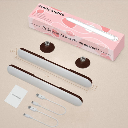 Rechargeable Vanity Lights for Mirror, Wireless LED Stick On Light