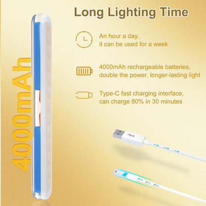 Rechargeable Vanity Lights for Mirror, Wireless LED Stick On Light
