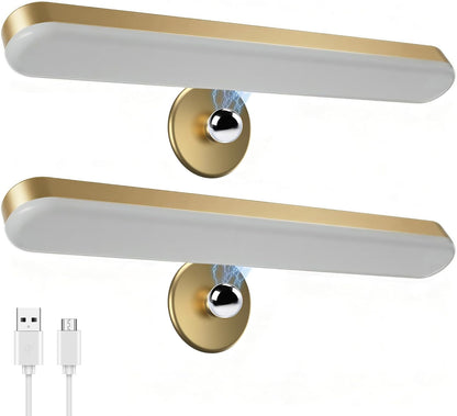 Rechargeable Vanity Lights for Mirror, Wireless LED Stick On Light