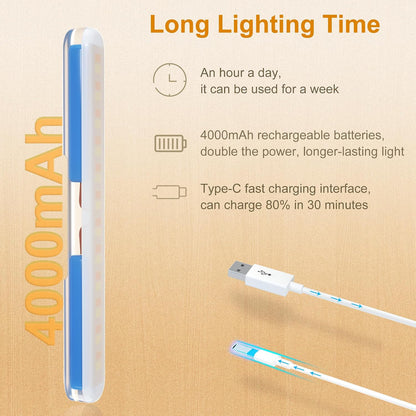 Rechargeable Vanity Lights for Mirror, Wireless LED Stick On Light
