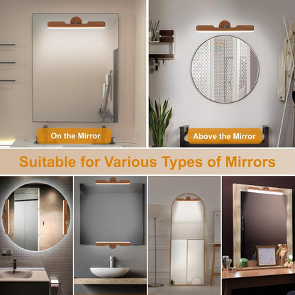Rechargeable Vanity Lights for Mirror, Wireless LED Stick On Light