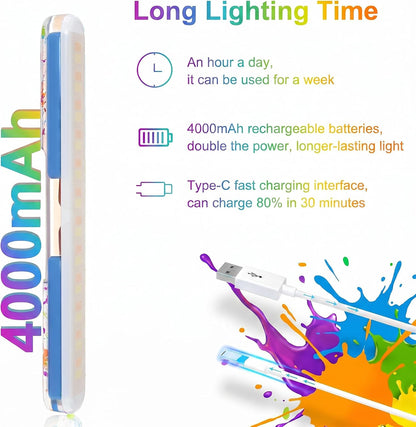Rechargeable Vanity Lights for Mirror, Wireless LED Stick On Light
