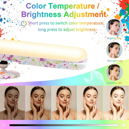 Rechargeable Vanity Lights for Mirror, Wireless LED Stick On Light
