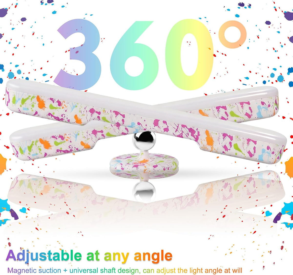 Rechargeable Vanity Lights for Mirror, Wireless LED Stick On Light