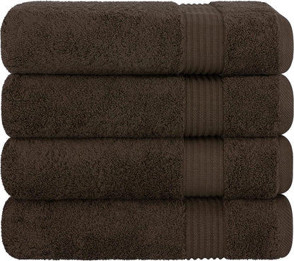 Cotton Paradise 100% Cotton Turkish Towel Set, Soft Absorbent Quick Dry, 6 Piece Towel Set, Beige