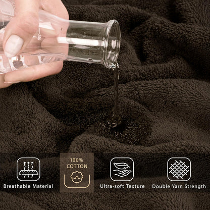 Cotton Paradise 100% Cotton Turkish Towel Set, Soft Absorbent Quick Dry, 6 Piece Towel Set, Beige
