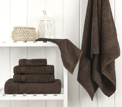 Cotton Paradise 100% Cotton Turkish Towel Set, Soft Absorbent Quick Dry, 6 Piece Towel Set, Beige