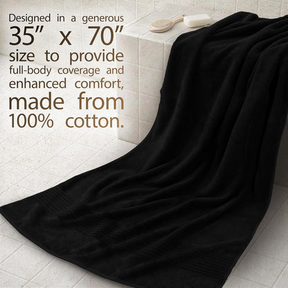 Cotton Paradise 100% Cotton Turkish Towel Set, Soft Absorbent Quick Dry, 6 Piece Towel Set, Beige