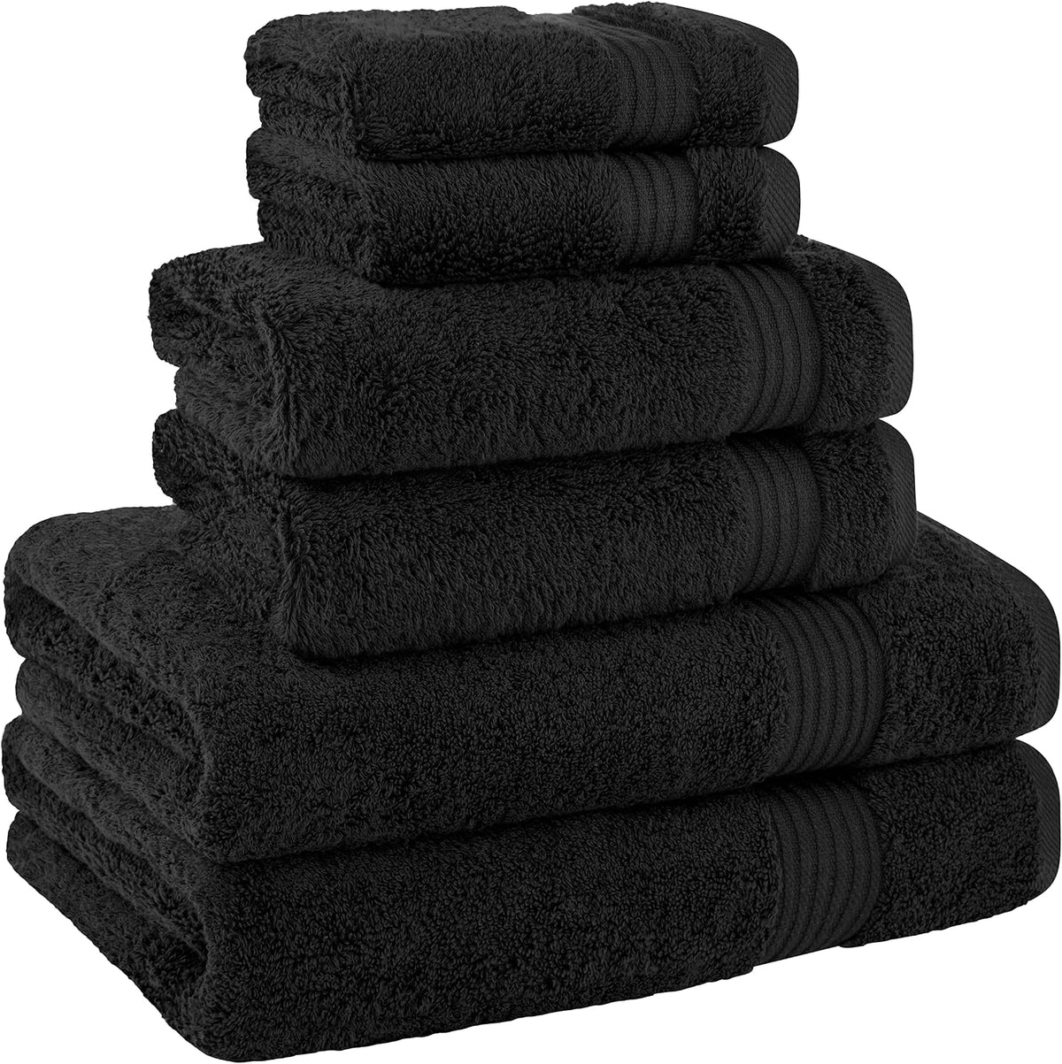 Cotton Paradise 100% Cotton Turkish Towel Set, Soft Absorbent Quick Dry, 6 Piece Towel Set, Beige