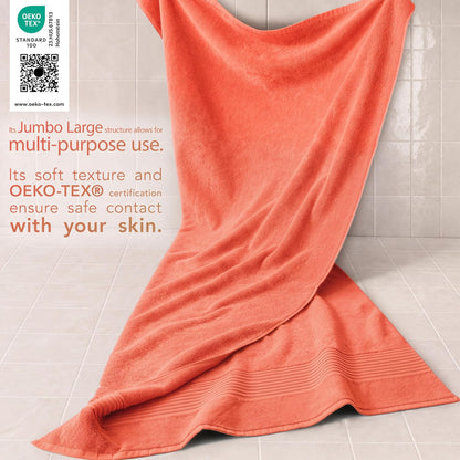 Cotton Paradise 100% Cotton Turkish Towel Set, Soft Absorbent Quick Dry, 6 Piece Towel Set, Beige