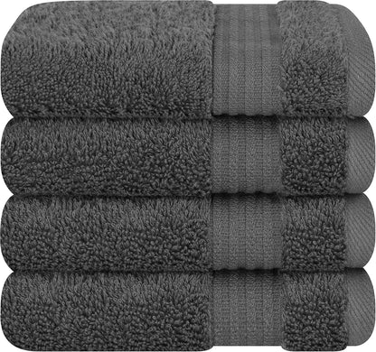 Cotton Paradise 100% Cotton Turkish Towel Set, Soft Absorbent Quick Dry, 6 Piece Towel Set, Beige