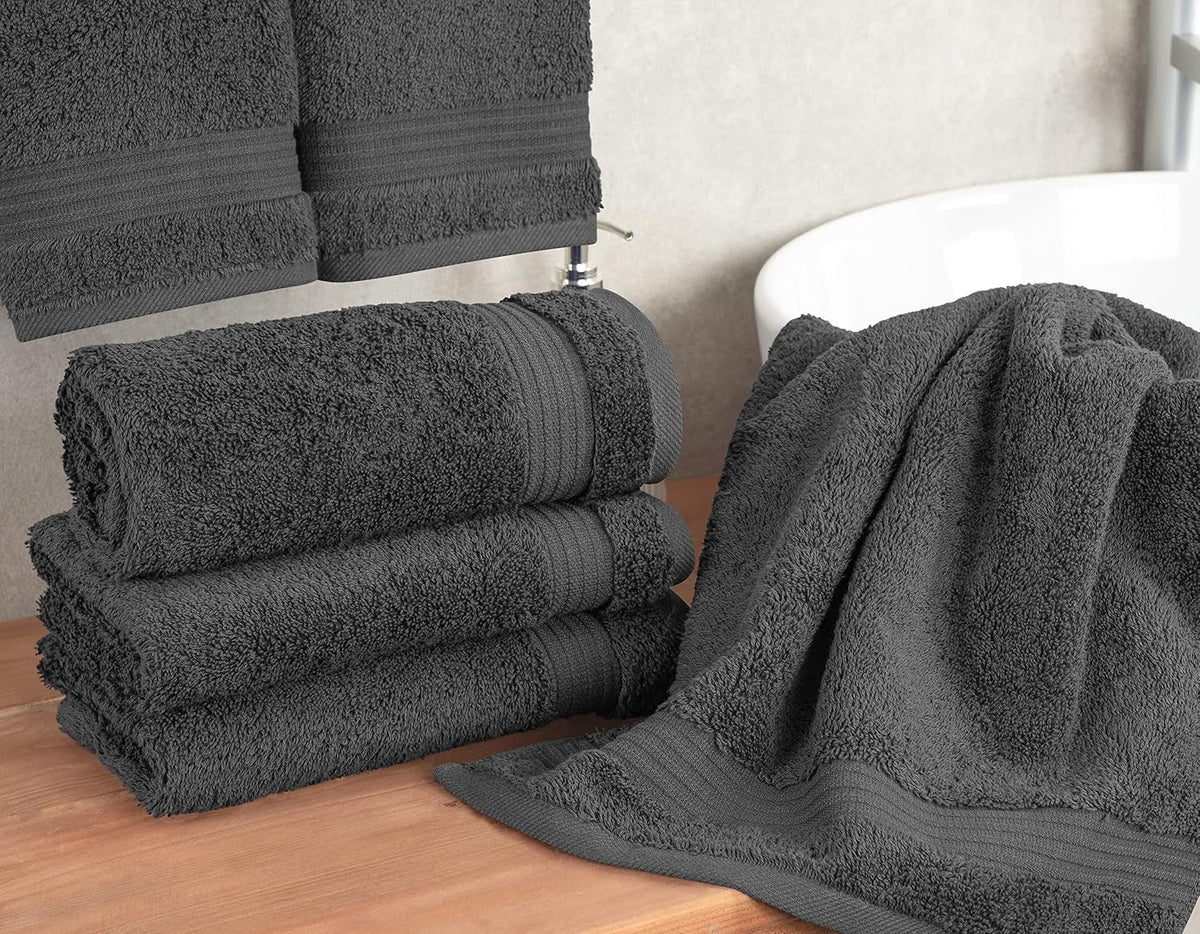 Cotton Paradise 100% Cotton Turkish Towel Set, Soft Absorbent Quick Dry, 6 Piece Towel Set, Beige