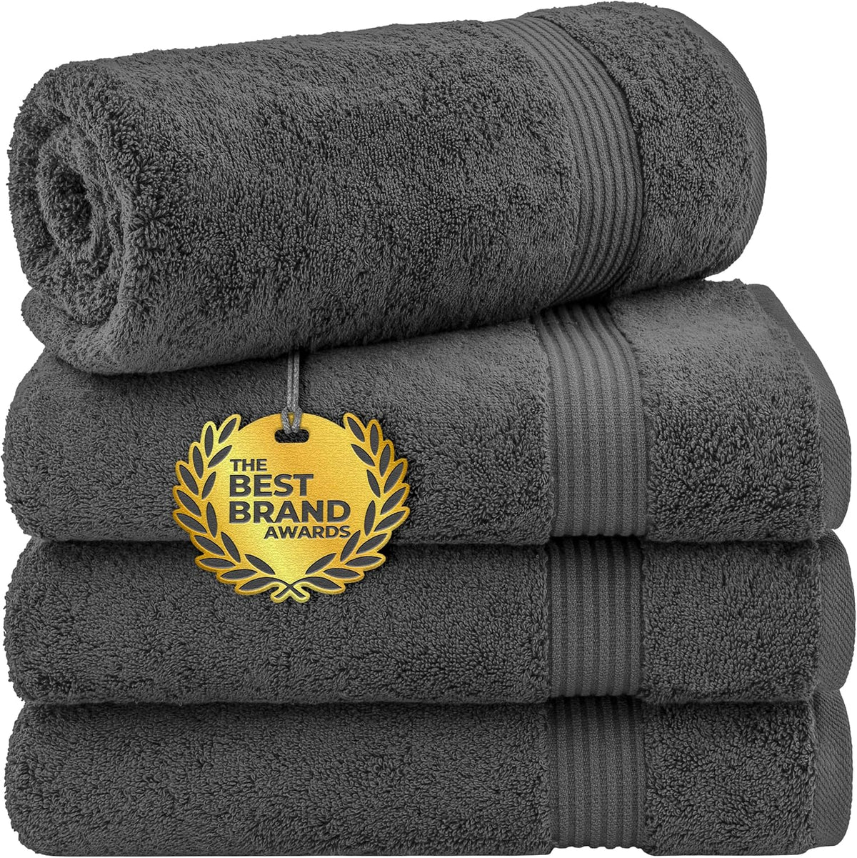 Cotton Paradise 100% Cotton Turkish Towel Set, Soft Absorbent Quick Dry, 6 Piece Towel Set, Beige