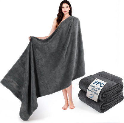 Cotton Paradise 100% Cotton Turkish Towel Set, Soft Absorbent Quick Dry, 6 Piece Towel Set, Beige