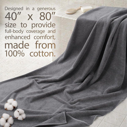 Cotton Paradise 100% Cotton Turkish Towel Set, Soft Absorbent Quick Dry, 6 Piece Towel Set, Beige