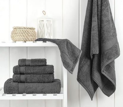 Cotton Paradise 100% Cotton Turkish Towel Set, Soft Absorbent Quick Dry, 6 Piece Towel Set, Beige