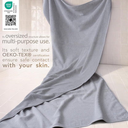 Cotton Paradise 100% Cotton Turkish Towel Set, Soft Absorbent Quick Dry, 6 Piece Towel Set, Beige