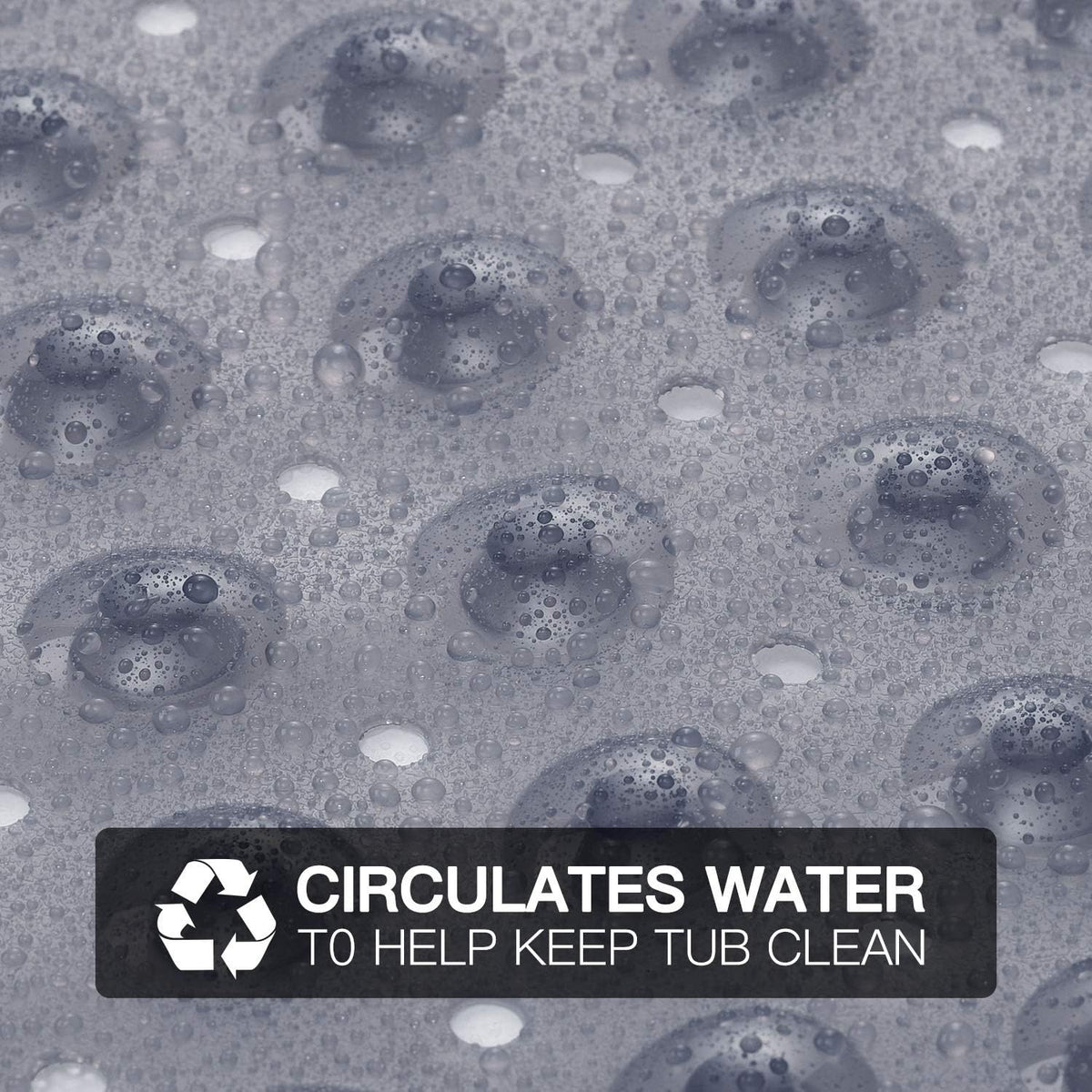 Bath and Shower Safety Mats 40x16 inch, Non Slip with Suction Cups for Bathroom Stall and Tub Floor, Extra Large and Machine Washable, Drain Holes Keep Bathtub Clean, Clear