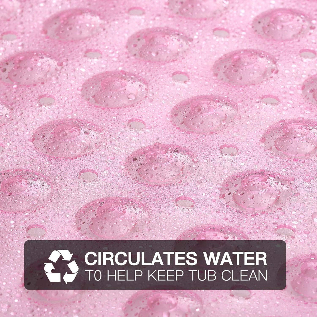 Bath and Shower Safety Mats 40x16 inch, Non Slip with Suction Cups for Bathroom Stall and Tub Floor, Extra Large and Machine Washable, Drain Holes Keep Bathtub Clean, Clear