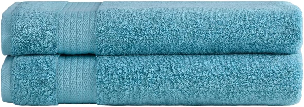 2-Piece Bath Towels, 30x60 550GSM– 30x60 Inches, 100% Turkish Cotton, Luxury Quick Dry, Extra Large, Fade-Resistant, Eco-Friendly, Spa Towel, Cotton Towel (Brick Red)