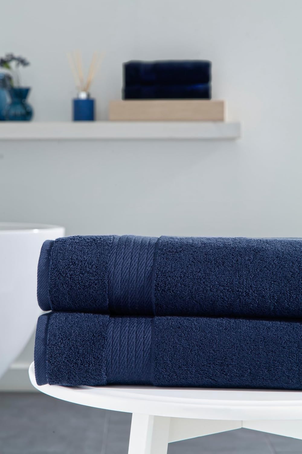 2-Piece Bath Towels, 30x60 550GSM– 30x60 Inches, 100% Turkish Cotton, Luxury Quick Dry, Extra Large, Fade-Resistant, Eco-Friendly, Spa Towel, Cotton Towel (Brick Red)
