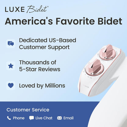 NEO 185 PLUS - Patented Bidet Attachment for Toilet, White