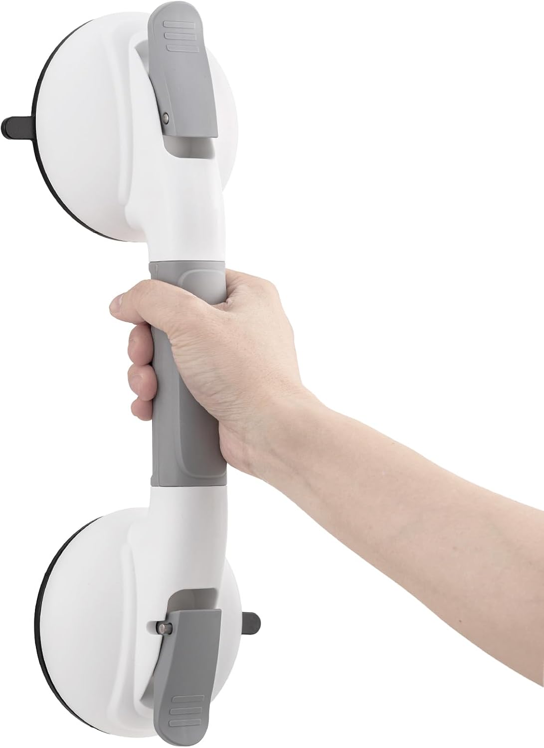 Shower Grab Bars,Suction Shower Handles,Upgraded,330lbs,Silver