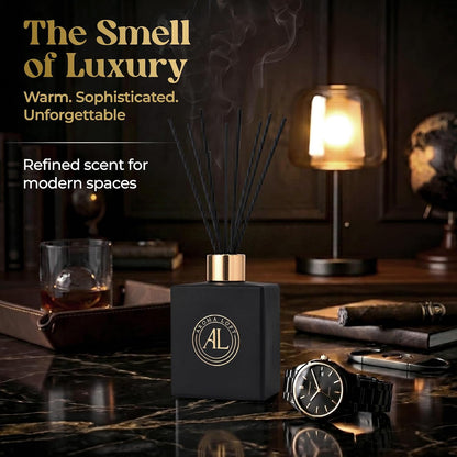 Black Reed Diffusers for Home | Premium Fragrance Diffuser | Reed Diffuser Sticks in Oil Set with Cashmere Vanilla Scent | Smell Good Stuff | Long-Lasting Oil for Bathroom & Office (5 oz)