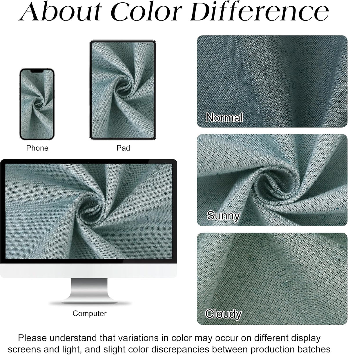 Linen Shower Curtain 72 Inch Long for Bathroom Beige 1 Panel - Colors A