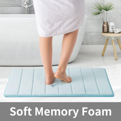 Memory Foam Bath Mat, 20''x32'', Navy