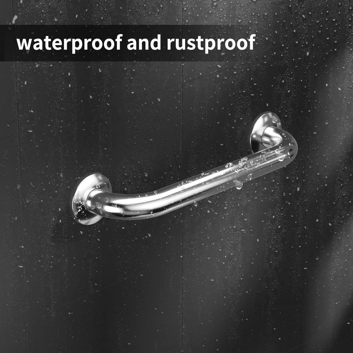 Grab Bars for Shower 2 Pack, Stainless Steel Bathroom Grab Bar for Seniors | 12 In Bath Handle for Bathtubs and Showers, Handicap Shower Grab Bar for Elderly,Safety Bars for Shower Bench ,Waterproof