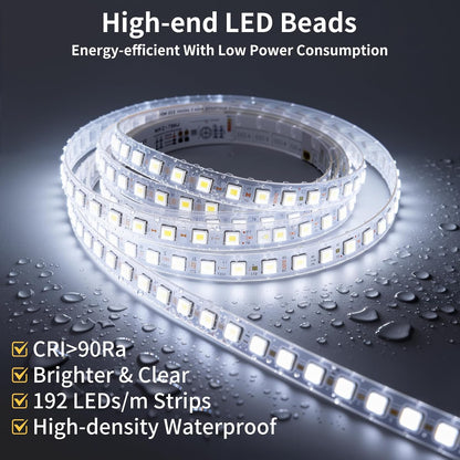 40"x30" LED Bathroom Mirror with Lights, Backlit+Frontlit, Anti-Fog - Colors A