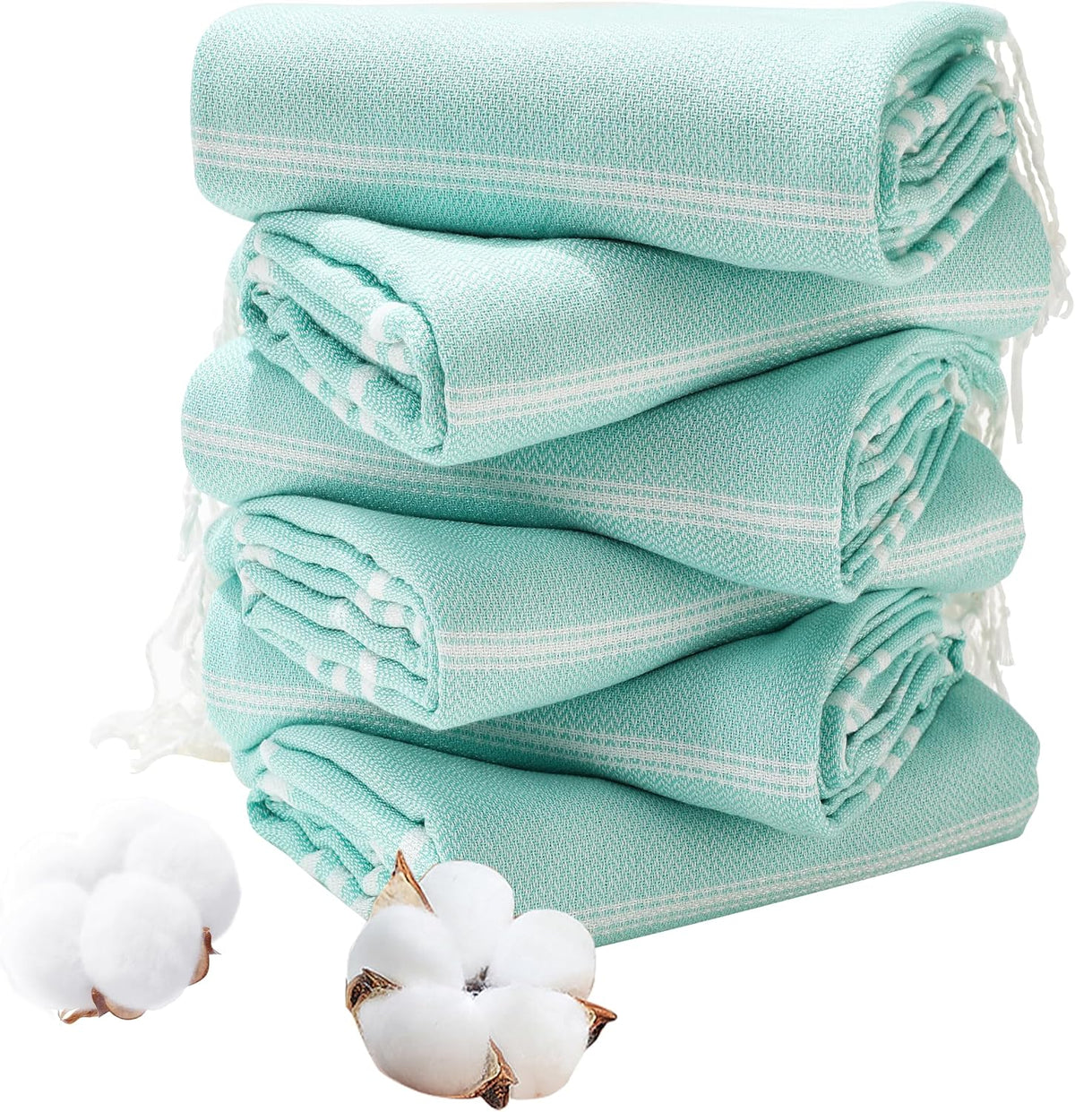 6 Packs Oversized Stripe Turkish Beach Towel 74"x38" Thin Quick Dry Sand Free Pool Bath Swim Towels Extra Large XL Clearance Blanket Adult Travel Vacation Essentials Accessories