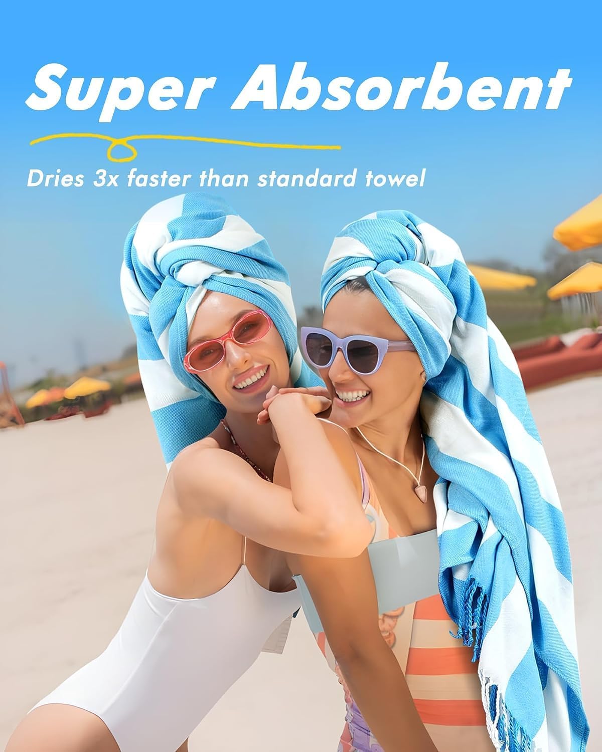 6 Packs Oversized Stripe Turkish Beach Towel 74"x38" Thin Quick Dry Sand Free Pool Bath Swim Towels Extra Large XL Clearance Blanket Adult Travel Vacation Essentials Accessories